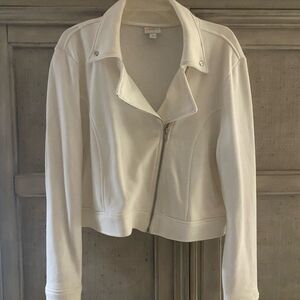 LuLaRoe Off-White Zip Blazer